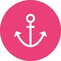Anchor Circle Background Icon vector
