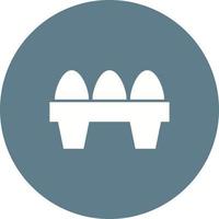 Eggs Circle Background Icon vector