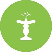 Fountain Circle Background Icon vector
