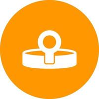 Headlamp Circle Background Icon vector