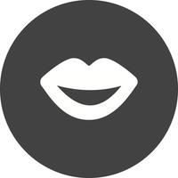 Mouth Circle Background Icon vector