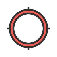 Location Access Circle Background Icon vector