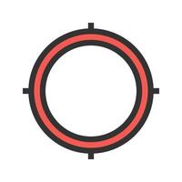 Location Access Circle Background Icon vector