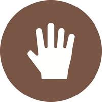 Hand Circle Background Icon vector
