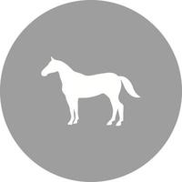 Horse Circle Background Icon vector