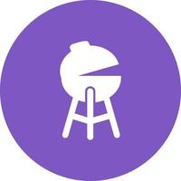 Barbecue Circle Background Icon vector