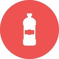 Detergent Bottle Circle Background Icon vector