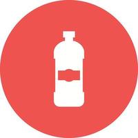 Detergent Bottle Circle Background Icon vector