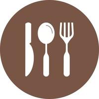 Cutlery Circle Background Icon vector