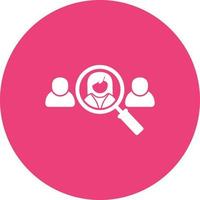 Selecting User Circle Background Icon vector