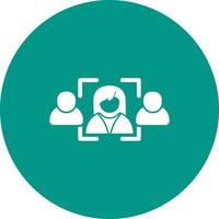 Select Candidate Circle Background Icon vector