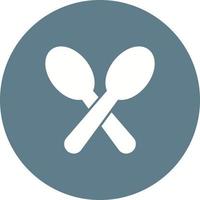 Spoons Circle Background Icon vector