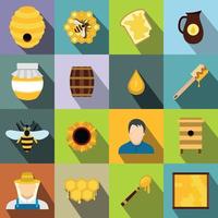 Apiary flat icon vector