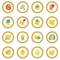 Mail icon circle vector