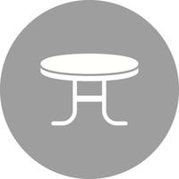 Coffee Table Circle Background Icon vector