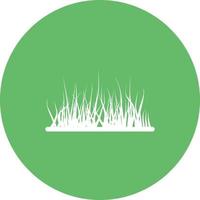 Grass Circle Background Icon vector