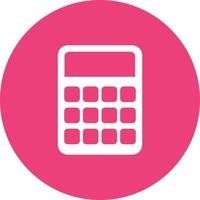 Calculator Circle Background Icon vector