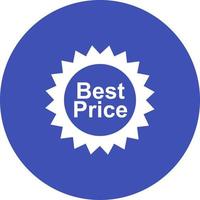 Best Price Tag Circle Background Icon vector