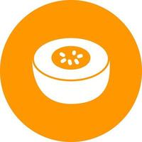 Melon Circle Background Icon vector