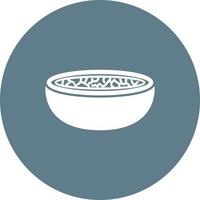 Bread Soup Circle Background Icon vector