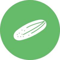 Cucumber Circle Background Icon vector