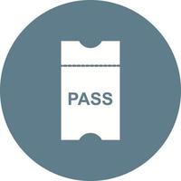 Passes Circle Background Icon vector