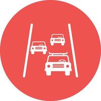 Highway Circle Background Icon vector