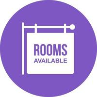 Rooms Circle Background Icon vector