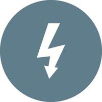 High Voltage Circle Background Icon vector