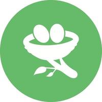 Nest Circle Background Icon vector
