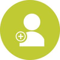 Create User Circle Background Icon vector