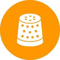Thimble Circle Background Icon vector
