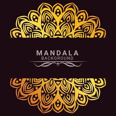 vector illustration of a background for the wedding ceremony with luxury mandala design