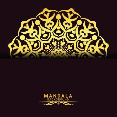 vector illustration of a background for the wedding ceremony with luxury mandala design