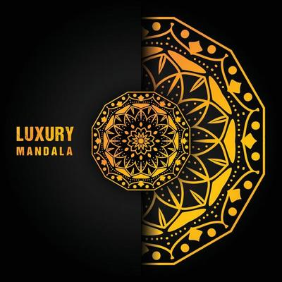 vector illustration of a background for the wedding ceremony with luxury mandala design