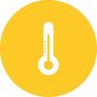 Temperature Check Circle Background Icon vector