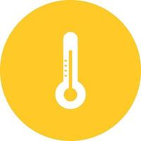 icono de fondo del círculo de verificación de temperatura vector