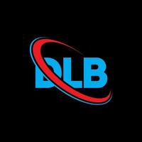 logotipo de dlb. letra dlb. diseño del logotipo de la letra dlb. logotipo de iniciales dlb vinculado con círculo y logotipo de monograma en mayúsculas. tipografía dlb para tecnología, negocios y marca inmobiliaria. vector