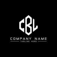 diseño de logotipo de letra cbl con forma de polígono. diseño de logotipo en forma de cubo y polígono cbl. cbl hexágono vector logo plantilla colores blanco y negro. monograma cbl, logo comercial e inmobiliario.