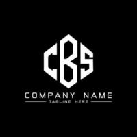 diseño de logotipo de letra cbs con forma de polígono. cbs polígono y diseño de logotipo en forma de cubo. cbs hexágono vector logo plantilla colores blanco y negro. Monograma de cbs, logotipo comercial y inmobiliario.