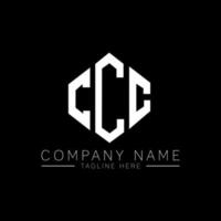 CCC letter logo design with polygon shape. CCC polygon and cube shape logo design. CCC hexagon vector logo template white and black colors. CCC monogram, business and real estate logo.