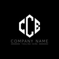 CCE letter logo design with polygon shape. CCE polygon and cube shape logo design. CCE hexagon vector logo template white and black colors. CCE monogram, business and real estate logo.