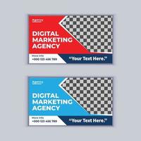 Digital Marketing Agency Business Banner Design Vector Template. Modern Layout Template