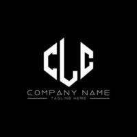 diseño de logotipo de letra clc con forma de polígono. diseño de logotipo de forma de cubo y polígono clc. clc hexágono vector logo plantilla colores blanco y negro. monograma clc, logotipo empresarial y inmobiliario.