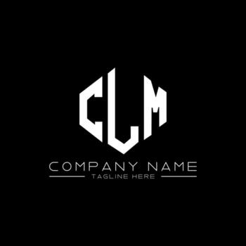 diseño de logotipo de letra clm con forma de polígono. clm polígono y diseño de logotipo en forma de cubo. clm hexágono vector logo plantilla colores blanco y negro. monograma clm, logotipo comercial e inmobiliario.
