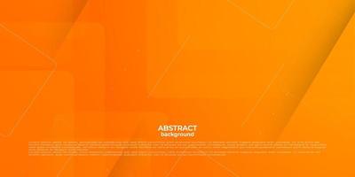 fondo naranja abstracto con líneas simples. diseño naranja colorido. brillante y moderno con concepto de sombra 3d. eps10 vector