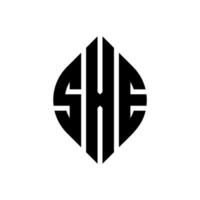 SXE circle letter logo design with circle and ellipse shape. SXE ellipse letters with typographic style. The three initials form a circle logo. SXE Circle Emblem Abstract Monogram Letter Mark Vector. vector
