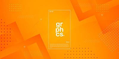 abstract orange background with simple lines.colorful orange design. bright and modern with shadow 3d concept. eps10 vector