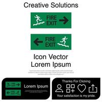 Emergency Exit Icon EPS 10 vector