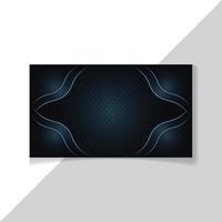 Black and Blue color luxury abstract background with glorious lighting vector